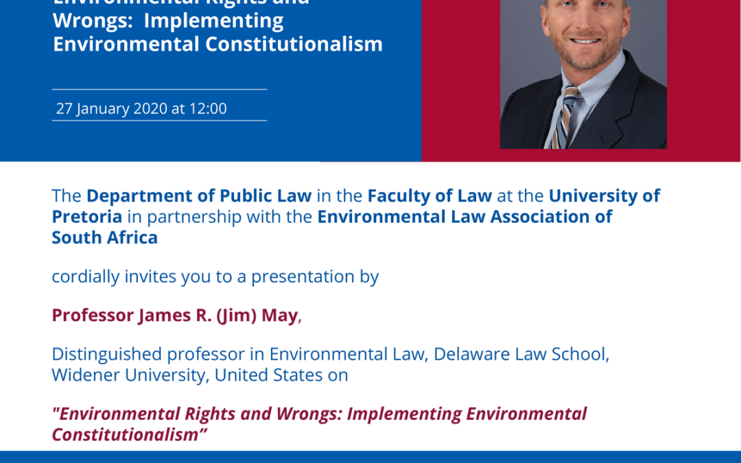 Lecture on Environmental Rights and Wrongs: Implementing Environmental Constitutionalism