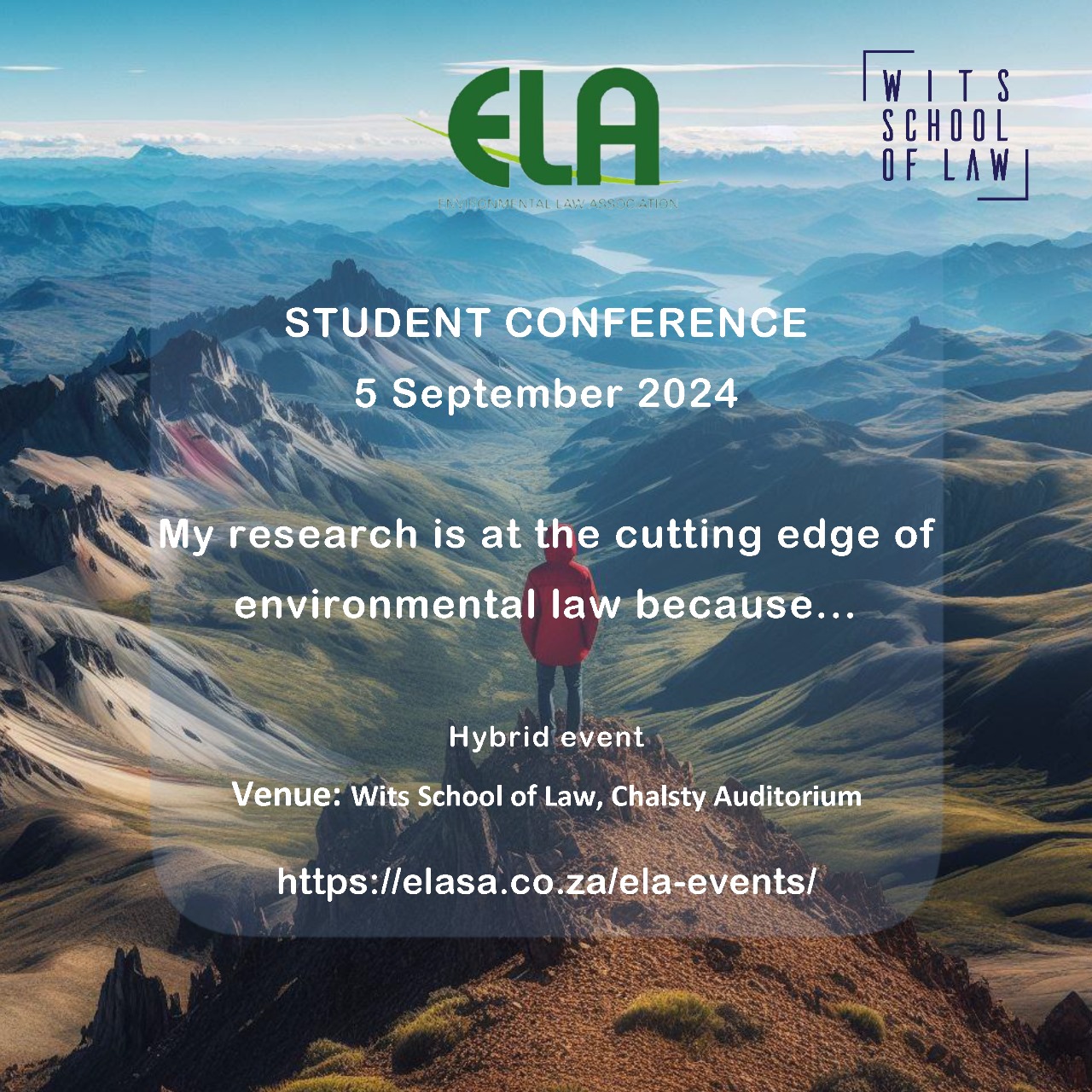 Student Conference 2024 - My research is at the cutting edge of environmental law because...
